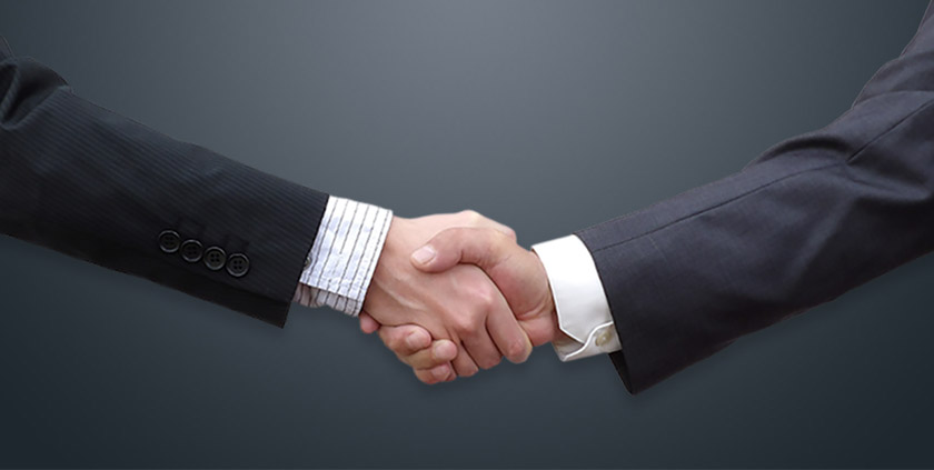 Handshake between supplier and customer