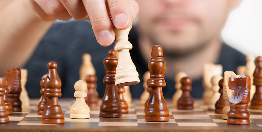 Strategy on a chess board