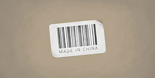 Made In China label